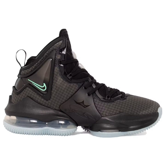 Nike LeBron 19 Black Aqua Sneakers Size‎ 7 Youth Size 7.5 Mens - Picture 1 of 8